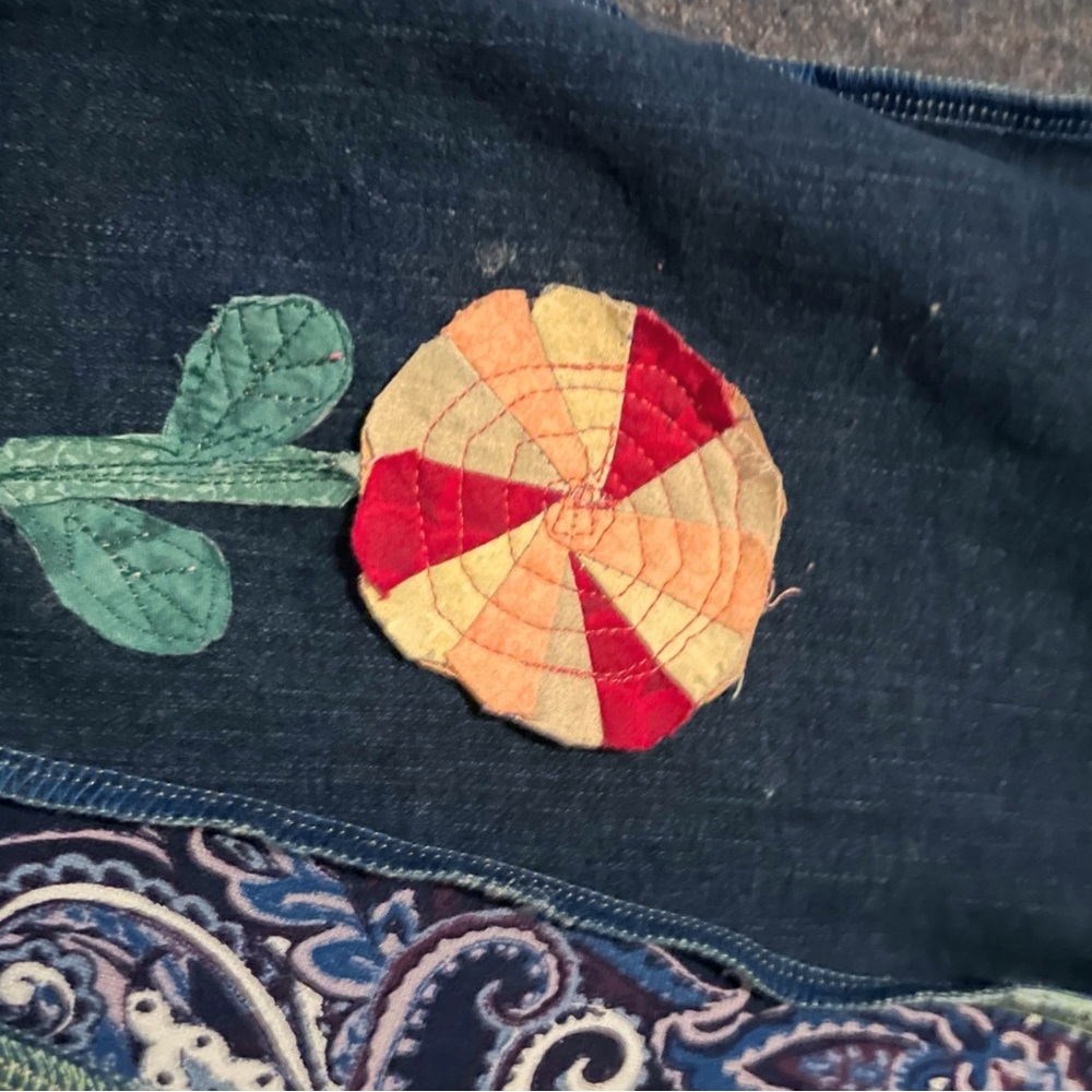 Patchwork Design Women's Jeans - image 3